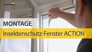 Montage InsektenschutzFenster ACTION von Schellenberg [upl. by Sadinoel290]