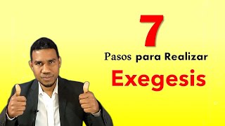 7 pasos para hacer una exegesis [upl. by Glenn567]