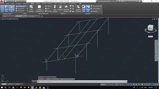 Design solar panel structure AUTOCAD [upl. by Wilona396]