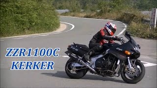 Kawasaki ZZR1100 KERKER silencer マフラー [upl. by Llerot]