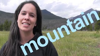 How to Say MOUNTAIN and SENTENCE  American English [upl. by Netram100]