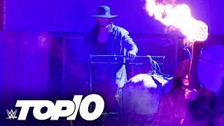 The Undertaker’s greatest entrances WWE Top 10 Nov 1 2020 [upl. by Rayshell]