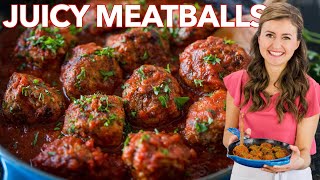 Juicy MEATBALL RECIPE  How to Cook Italian Meatballs [upl. by Mezoff114]