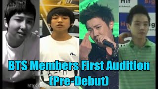 BTS 방탄소년단 Members First Audition PreDebut [upl. by Bills]