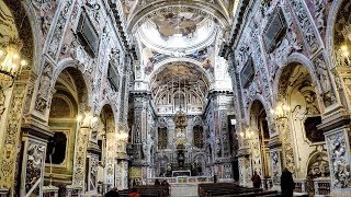 Palermo Sicily Italy A Walk Inside the Church of St Catherine [upl. by Uuge]