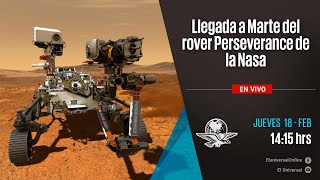 Llegada a Marte del rover Perseverance de la Nasa  En Vivo [upl. by Droc]