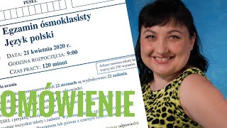 Egzamin ósmoklasisty z polskiego 2020 Omówienie arkusza [upl. by Ann278]