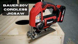 Bauer 20V Hypermax LithiumIon Cordless Jig Saw Harbor Freight [upl. by Nireil]