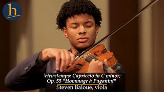 Vieuxtemps Capriccio in C minor Op 55  Steven Baloue viola [upl. by Cartan673]