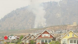 NkMip Creek fire in BCs Okanagan Valley continues to burn [upl. by Acinelav]