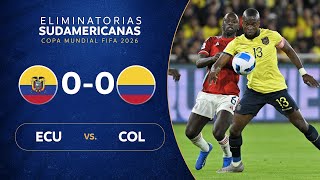 ECUADOR vs COLOMBIA 00  RESUMEN  ELIMINATORIAS SUDAMERICANAS  FECHA 4 [upl. by Sheng]