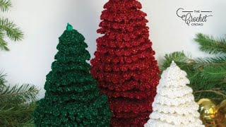 Crochet Christmas Tree Pattern  EASY  The Crochet Crowd [upl. by Einnos140]