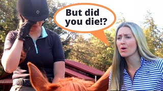 Mean Horse Trainer  Funny Equestrian Vids 😂 [upl. by Nerha]