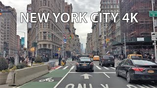 Driving Downtown  New York City 4K  USA [upl. by Steinman]