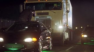 FAST and FURIOUS  Opening Scene Car Chase Civic vs Semi Truck 1080HD [upl. by Darnell]