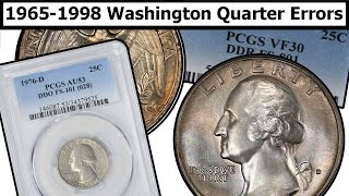 19651998 Washington Quarter Errors amp Varieties Complete Guide  Values amp Clear Explanation [upl. by Ferino]