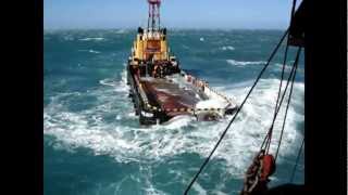 Dangerous job on deck SUPPLY TUGS OFFSHORE SERVICES [upl. by Pinette]