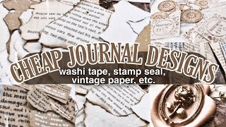 7 DIY JOURNAL DESIGNS🥀 journaling on a budget  chinderella [upl. by Kciwdahc89]