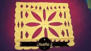 PAPEL PICADO  UNA FLOR [upl. by Tlevesor]