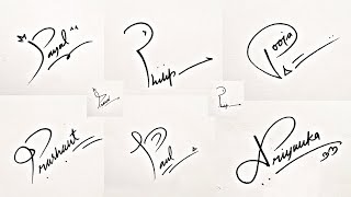 How to Draw Signature like a Billionaire For Alphabet quotPquot [upl. by Ellenet829]