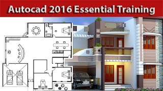 AutoCAD Complete 2d and 3d House Plan Part 1 [upl. by Yuzik246]