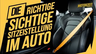 Die Richtige Sitzeinstellung im Auto [upl. by Wailoo]