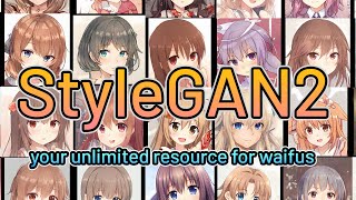 AI Generates Anime Faces And Its Getting Even Better StyleGAN2 [upl. by Adonis]