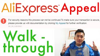 Aliexpress Appeal Walkthrough Guide  Process  Error Solution [upl. by Malik]