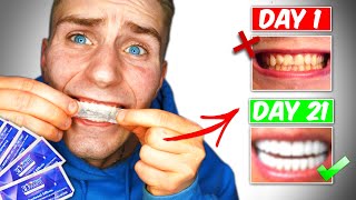 Crest 3D White Strips Do They Work 21 day challenge [upl. by Mccandless]