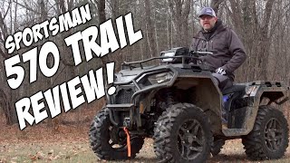 2021 Polaris Sportsman 570 Trail ATV TEST RIDE Review [upl. by Phina]