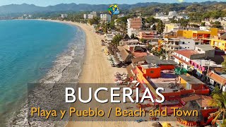 Bucerías paseo por playa y pueblo de Nayarit México  Bucerias town amp beach drone  ground [upl. by Bonnee420]