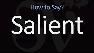 How to Pronounce Salient CORRECTLY [upl. by Nnaeinahpets]