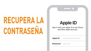 Cómo recuperar la contraseña del Apple ID [upl. by Nodyarb]