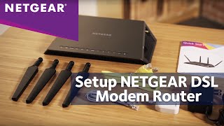 How To Install a NETGEAR DSL Modem Router [upl. by Venu]