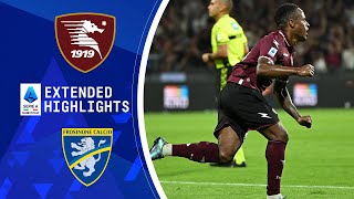 Salernitana vs Frosinone Extended Highlights  Serie A  CBS Sports Golazo [upl. by Hobey414]