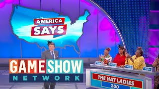 The Hat Ladies  America Says  Game Show Network [upl. by Giark]