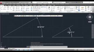 Grados Minutos y Segundos coordenadas polares coordenadas con angulo AutoCAD [upl. by Gusty]