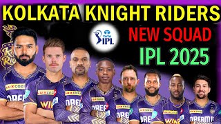 IPL 2025  Kolkata Knight Riders Full Squad  KKR Squad 2025  KKR Team 2025 [upl. by Hendrickson]