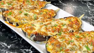 AUBERGINES FARCIES GRATINÉES 🍆 Recette végétarienne 🌱 Deli Cuisine [upl. by Onitnelav]