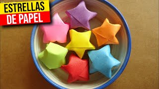 🌟 COMO hacer ESTRELLITAS DE PAPEL🌟HaunterMake [upl. by Anabel]