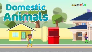 Domestic Animals  Childrens Songs amp Nursery Rhymes [upl. by Aerdnahc233]