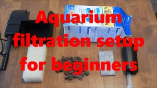 Aquarium filtration setup beginners guide [upl. by Ieluuk593]