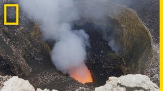 Into Nicaraguas Masaya Volcano  Explorer [upl. by Dynah]