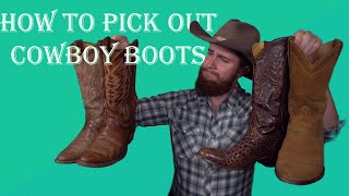 What To Look For When Buying Cowboy Boots [upl. by Lebama439]