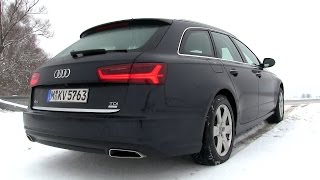 2015 Audi A6 Avant 20 TDI Ultra 190 HP Test Drive [upl. by Lanahtan]