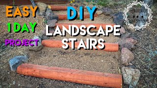 How To DIY Landscape Stairs [upl. by Nalyad671]