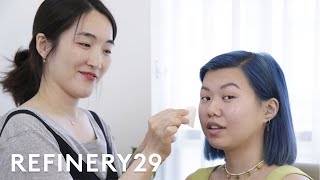 BLACKPINKs Makeup Artist Does My Makeup  Beauty With Mi  Refinery29 [upl. by Wooster]