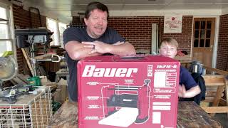 Tool Review The Bauer Thickness Planer from Harbor Freight [upl. by Ainuj]