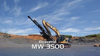 The Excavator Mounted Drilling Rig MW3500 [upl. by Nylirrej417]