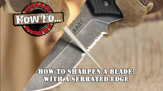 How To Sharpen A SerratedEdge Blade [upl. by Hardie382]